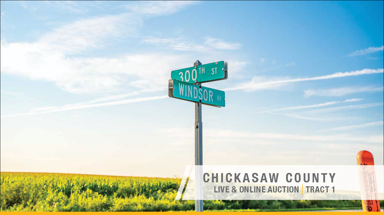 Chickasaw County_Iowa_72_acres_Land_Auction3 CHICKASAW COUNTY, IOWA LAND AUCTION 110.36 ACRES M/L – OFFERED IN TWO TRACTS